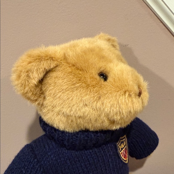 POLO Ralph Lauren Plush Bear with Navy Sweater - Picture 3 of 13